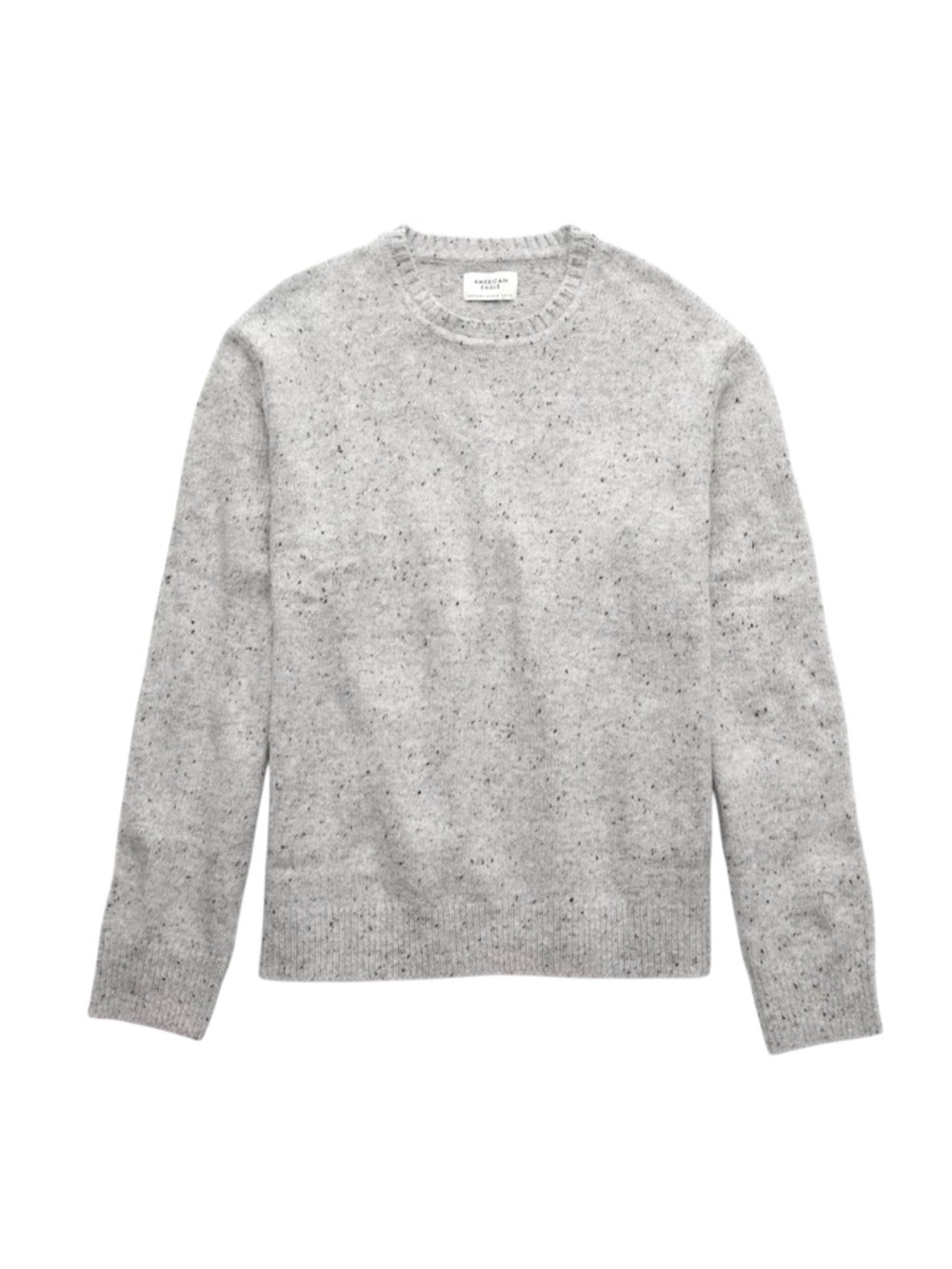 American Eagle Cozy Cabin Grey Speckled Crewneck Medium